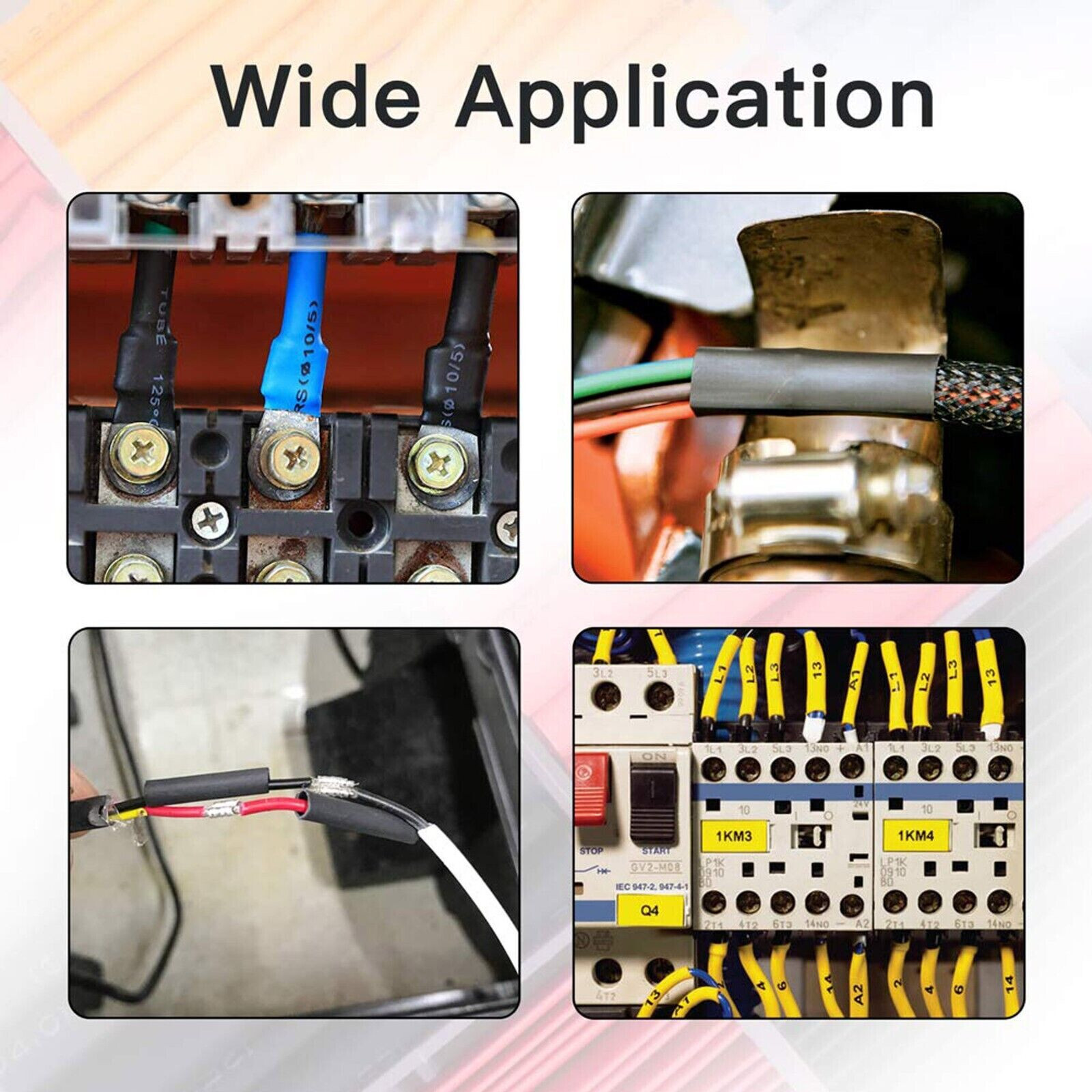 1328 Pcs HEAT SHRINK Tubing Sleeve 2:1 Shrinkable Tube Wire Cable Assortment Kit