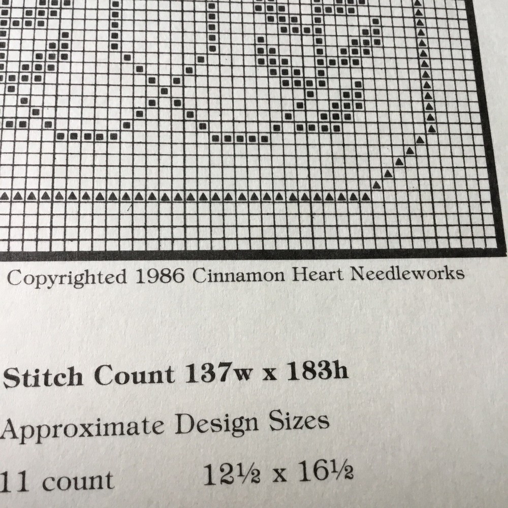Cinnamon Heart Needleworks Cinnamon Samplings Counted Cross Stitch Chart Pattern