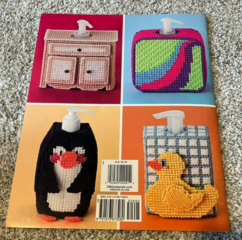 LIQUID SOAP COVERS - NEEDLECRAFT SHOP PLASTIC CANVAS PATTERN