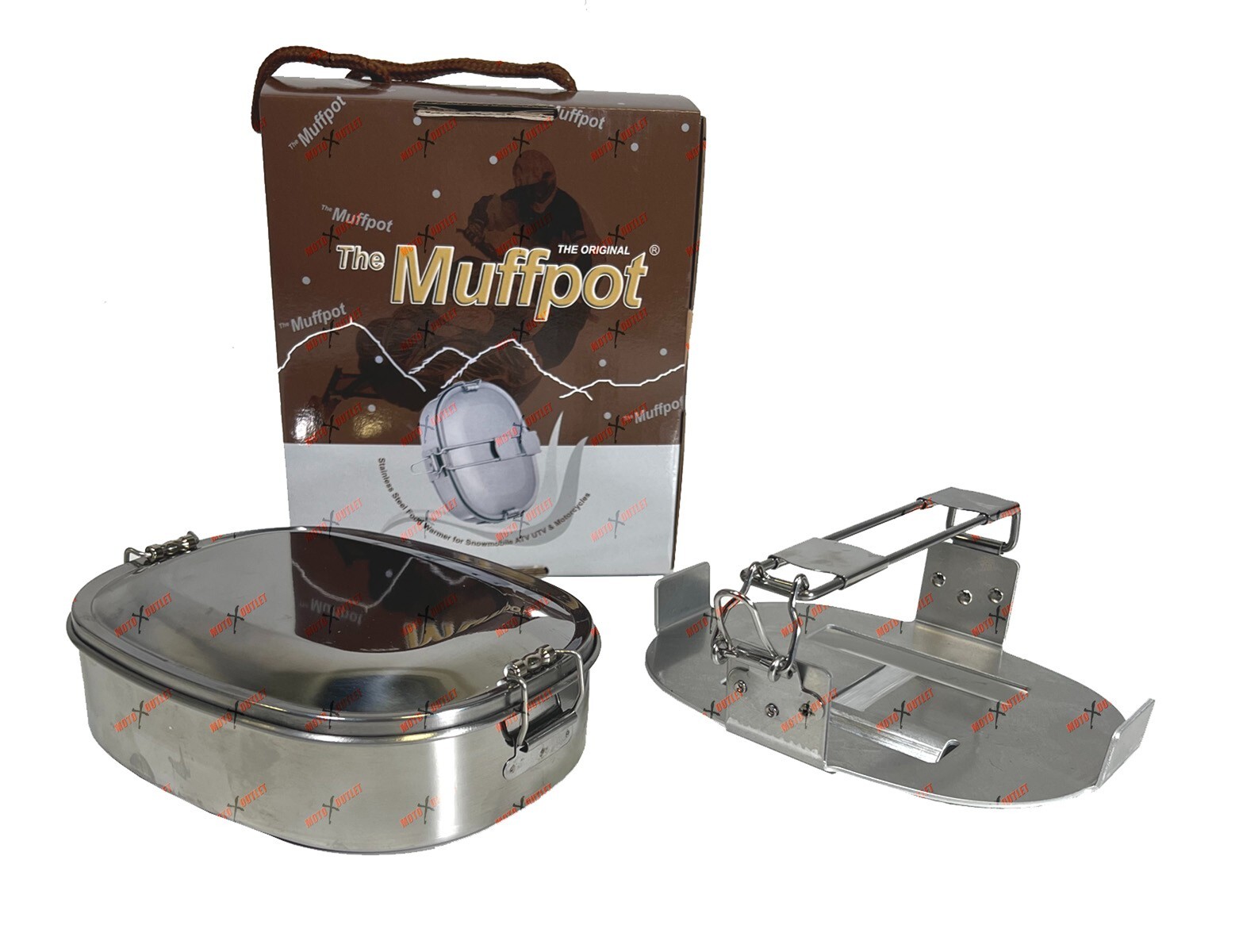 Muff Pot Food Warmer Snowmobile Exhaust Cooker Stainless Muffpot Hot Dogger Atv