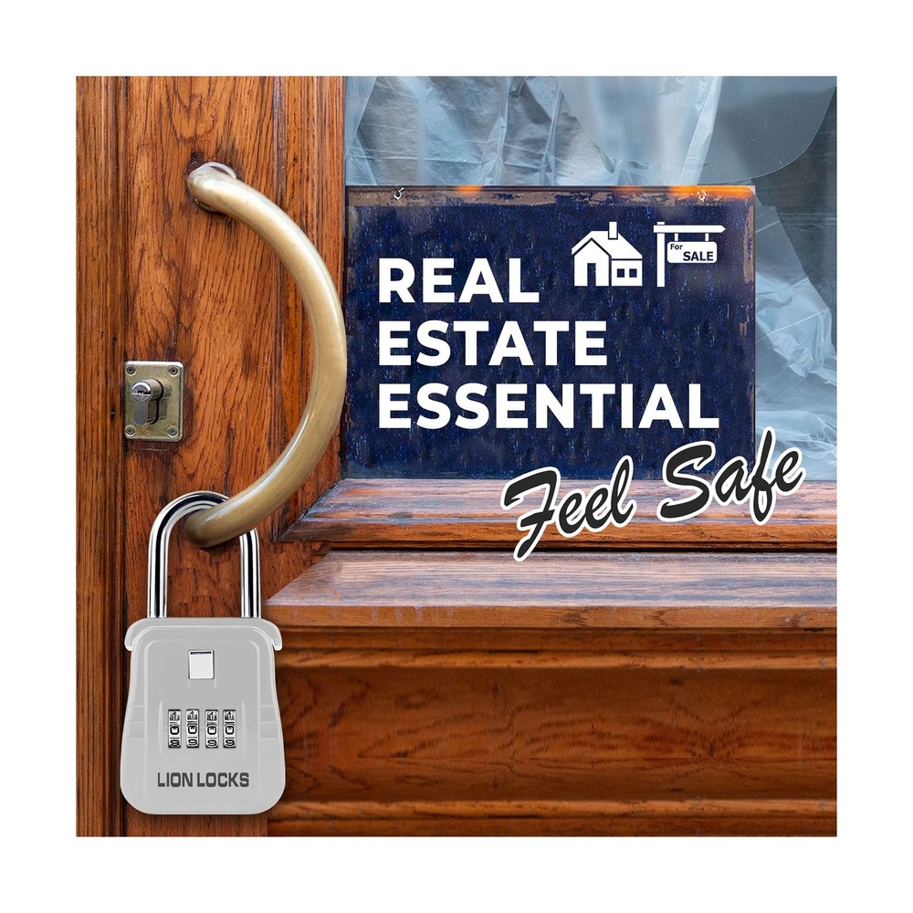 Lion Locks 1500 Key Storage Lockbox, 12 Pack Set-Your-Own Code Lock Portable ...