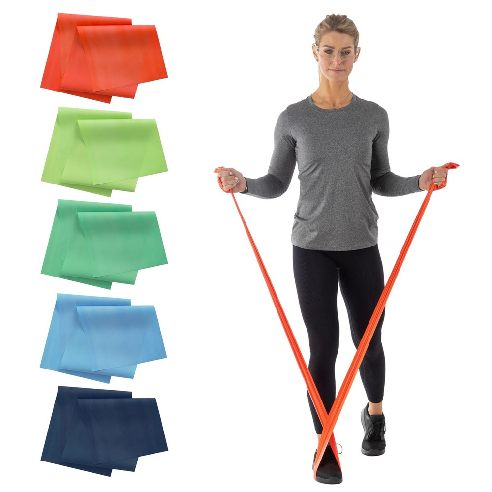 5Pack Resistance Bands for Exercise, Physical Therapy, Strength & Flexibility