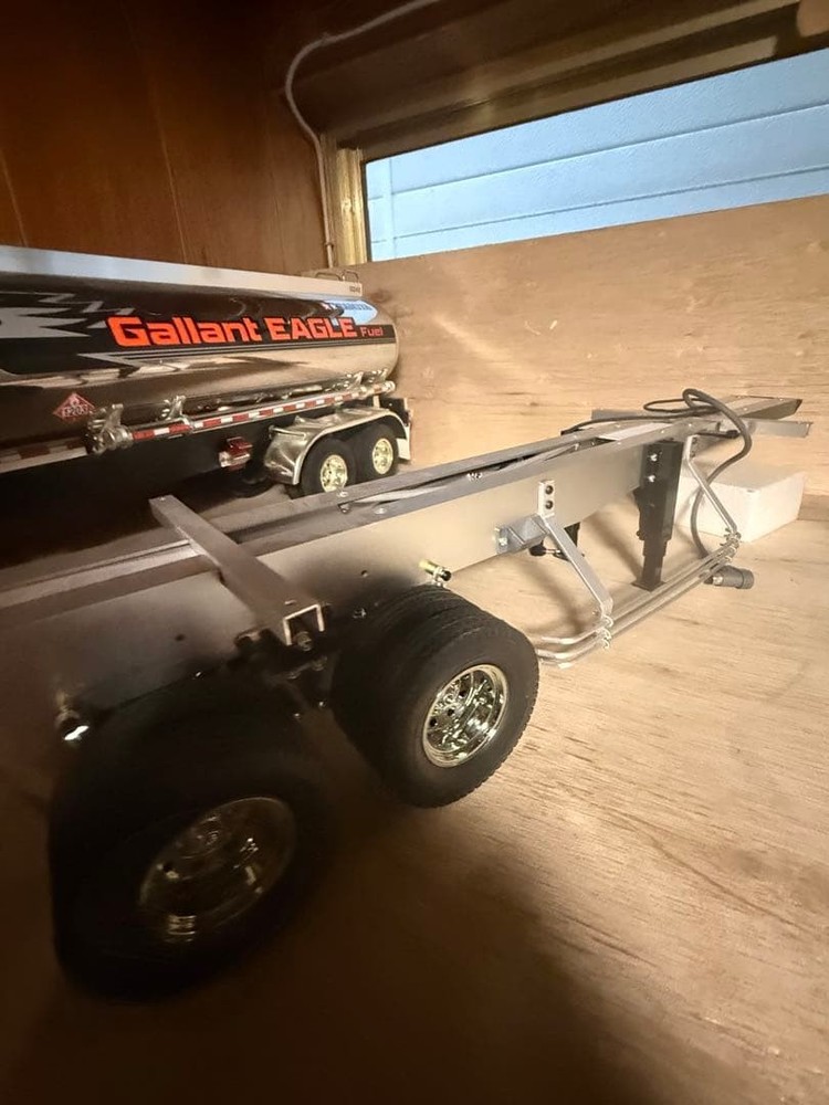 Radio control trailer container trailer
