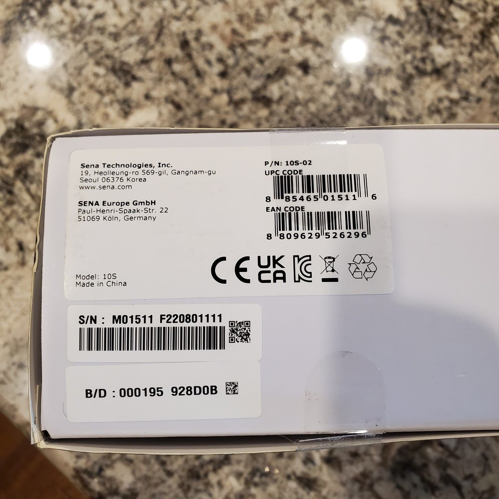 Sena 10S Motorcycle Bluetooth Headset Communication System