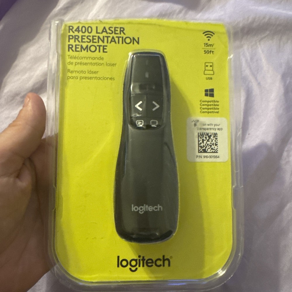 Logitech Wireless R400 Laser Presentation Remote | New