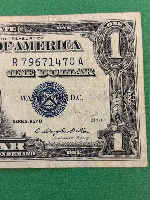 1957B $1 Silver Certificates (2)