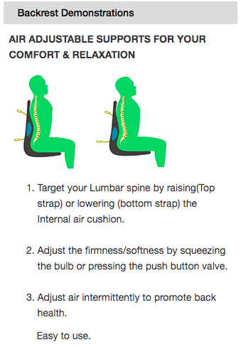 Lumb- Air Portable Backrest