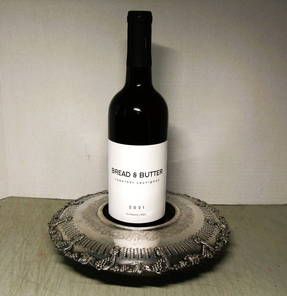 Unique Victorian Hallmarked Silver Wine Bottle Caddy Holder Coaster