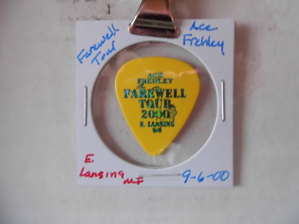 KISS "ACE FREHLEY" GUITAR PICK~E. LANSING, MI 9/6/00~READ DESCRIPTION (8/6)