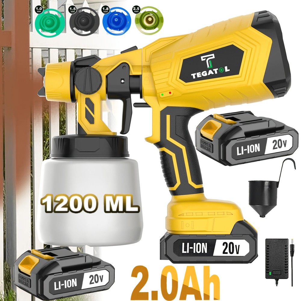 High voltage electric wireless spray gun
