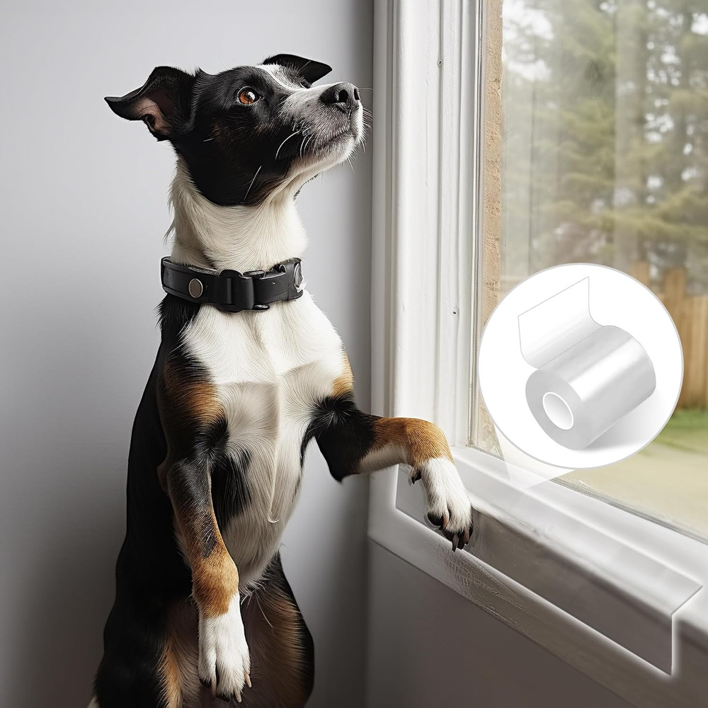 Door Protector from Dog Scratching Window Sill Protector Clear Sided Shield P