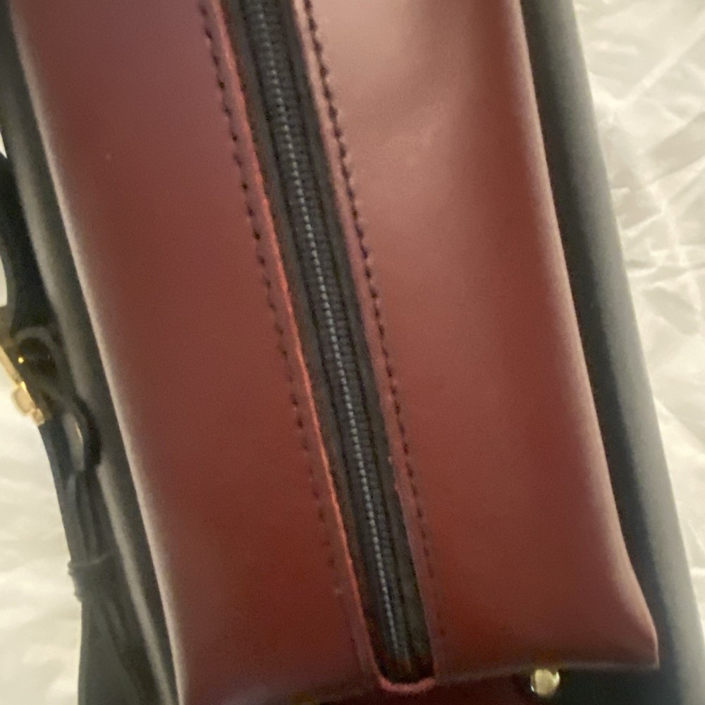 Pool Case 3x7 Inverted Leather Cowboy Case - Brown & Black