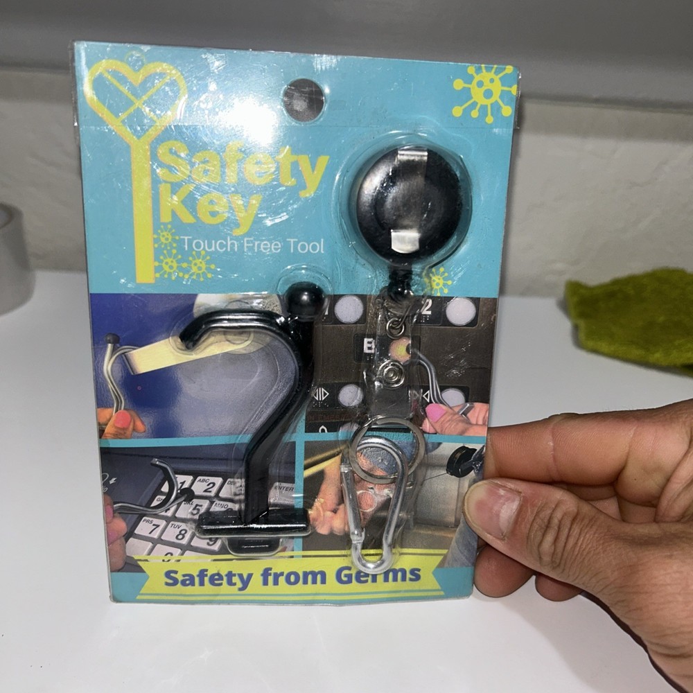 Safety Key Utility Hook and Door Opening Tool-Avoid Touching Dirt Ridden Surface