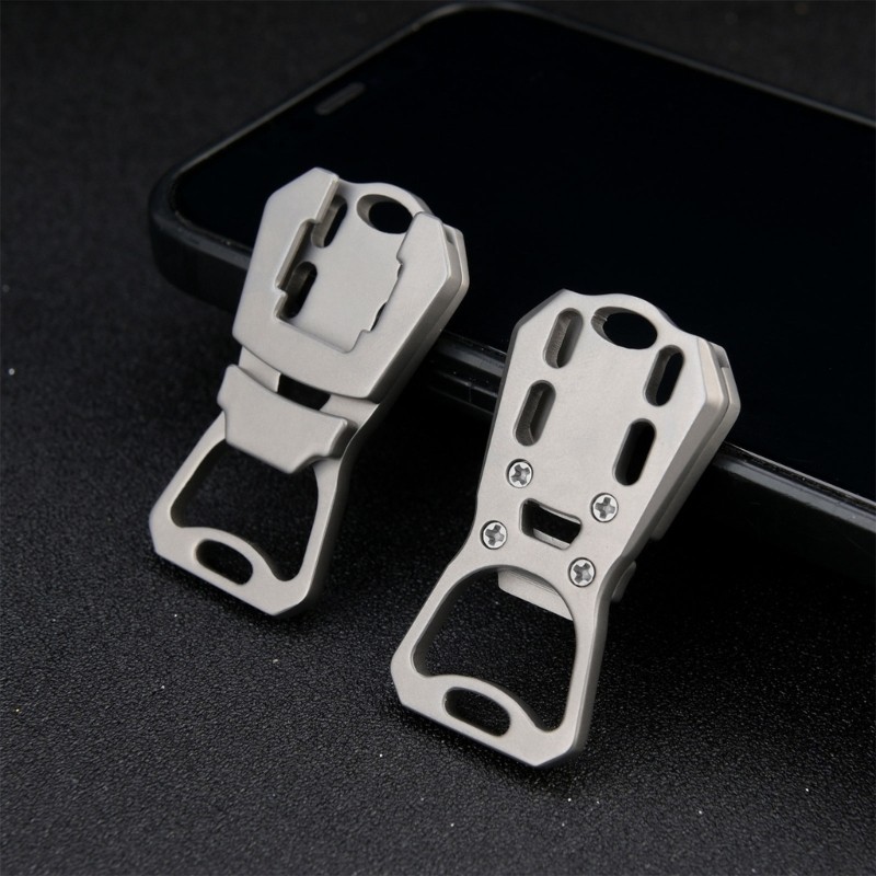 Sleek Modern Design Keychain Can Bottle Opener Multifunctional Tool Practical