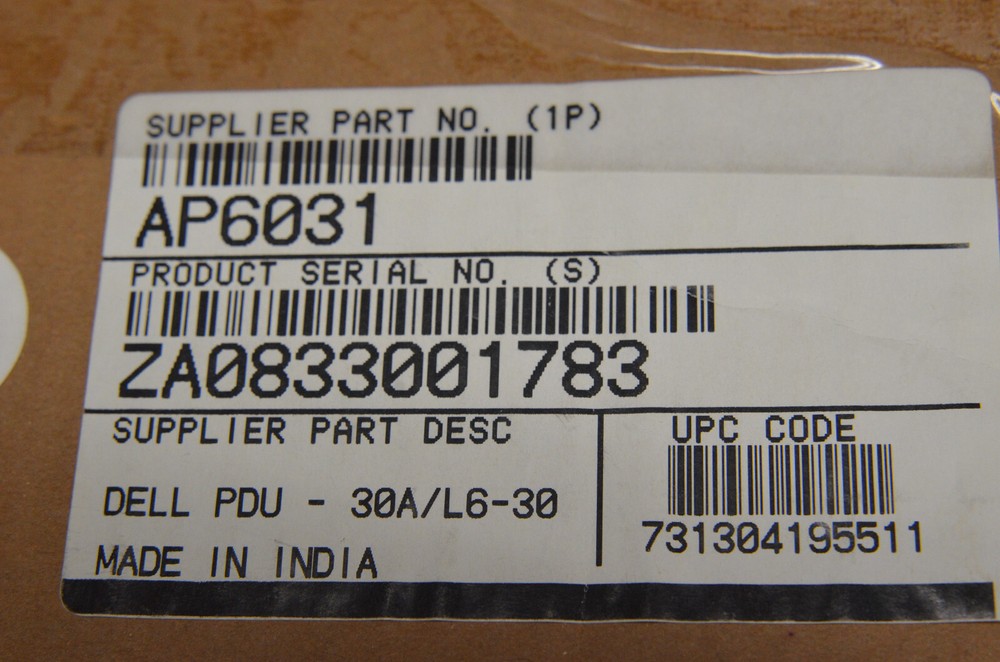 Dell AP6031 Rapid Power Power Distribution Unit (U-A)