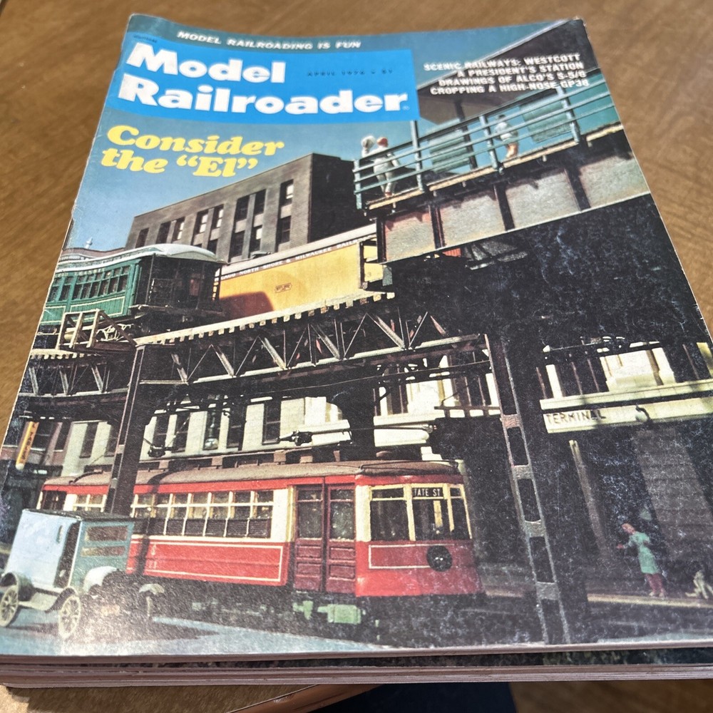 1976 Model Railroader 9 issues, March Thru May & July Thru December
