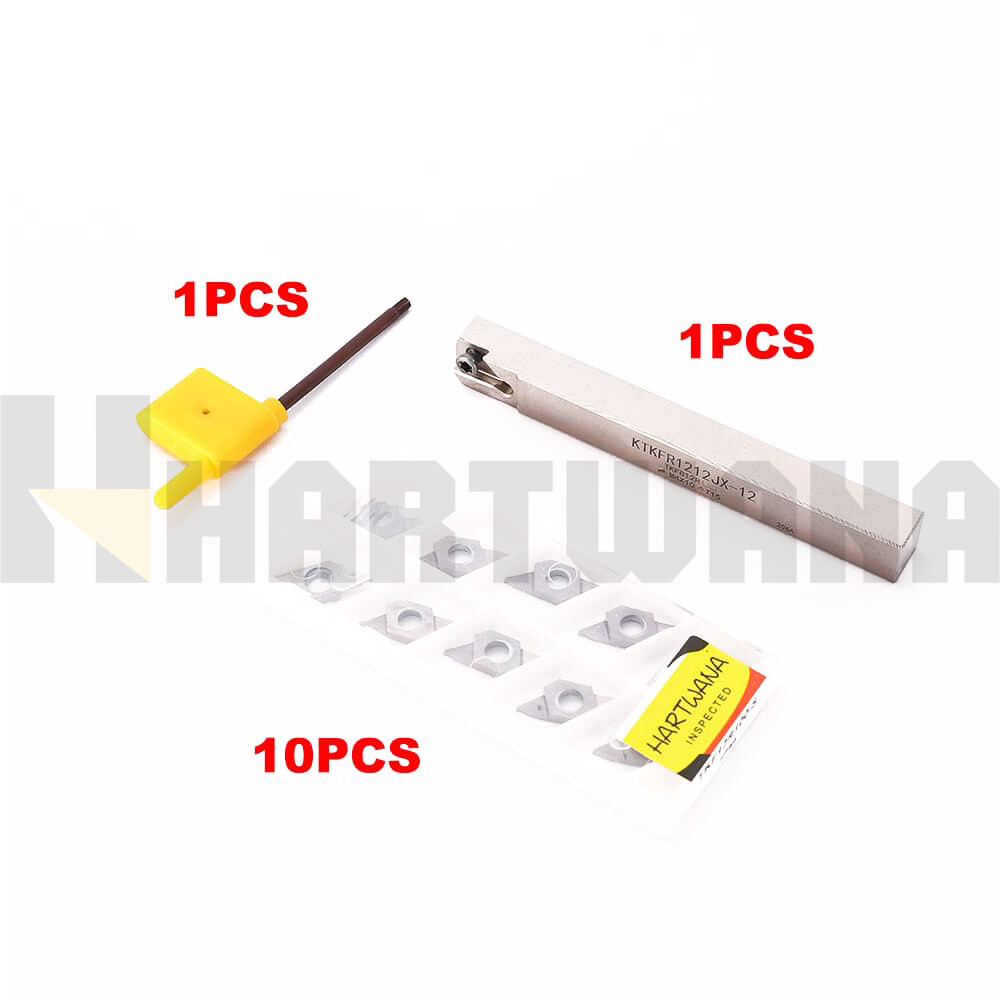 Indexable Lathe Grooving Parting Holder Carbide Grooving Inserts Width 1mm 10PCS