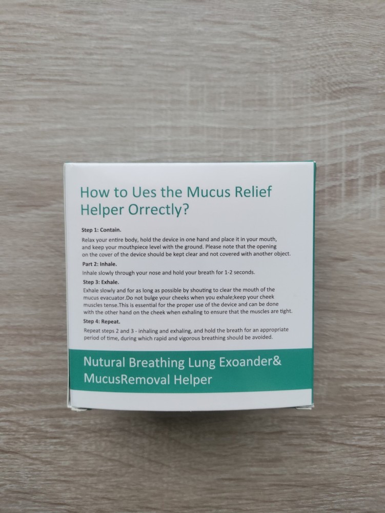 Exercise Device for Lungs, Effectively Enhance Lung Breath Ability (Blue)