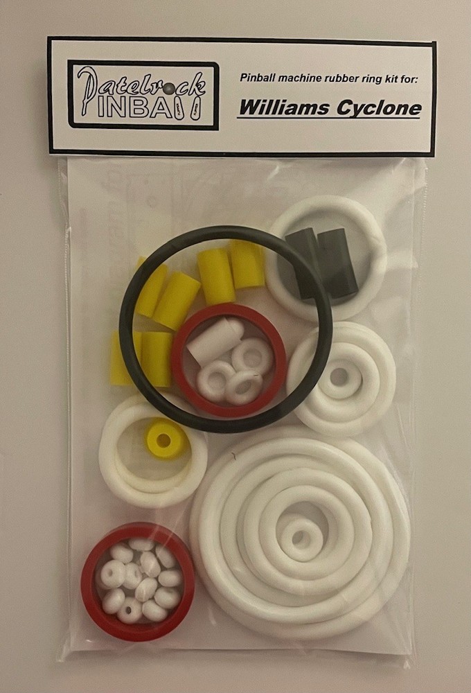 1988 Williams Cyclone Pinball Machine Rubber Ring Kit