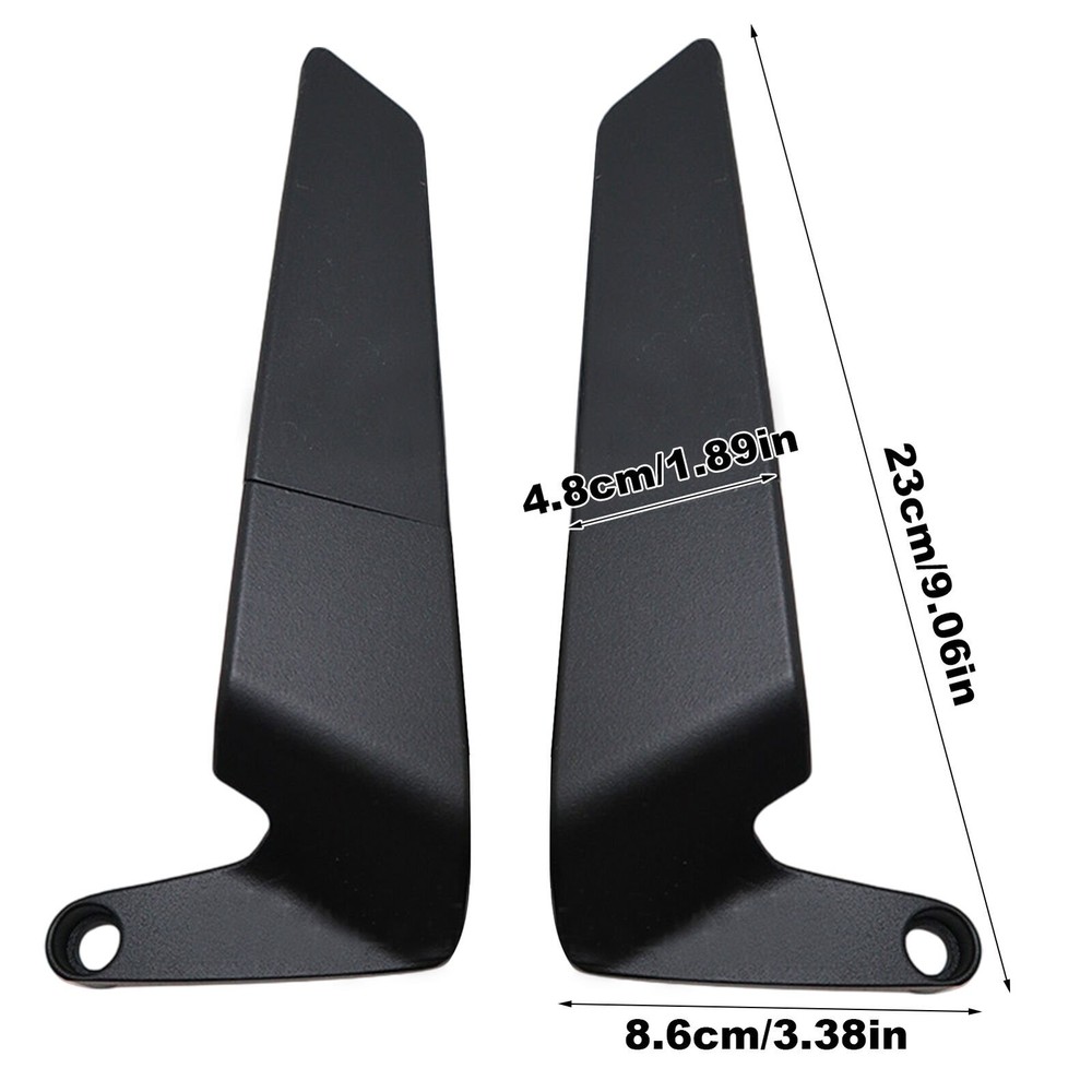 Motorcycle Rear View Mirrors Wind Wing Side Mirrors Universal 8/10mm Mount US