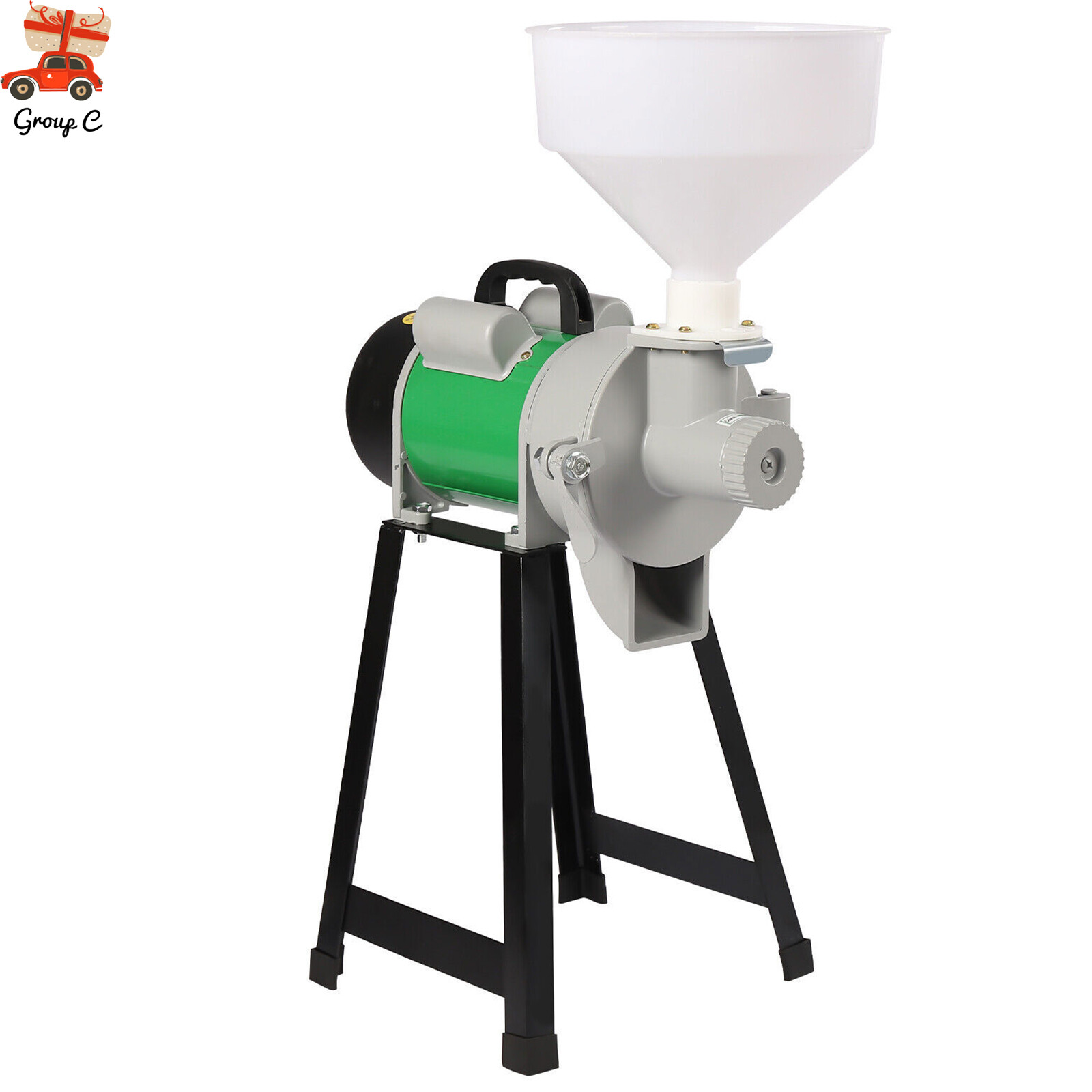 Electric Grinder Mill Grain Corn Wheat Feed/Flour Dry Wet Cereal Machine +Funnel