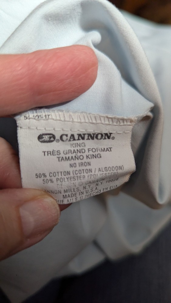 Cannon King Pillowcase Set Blue