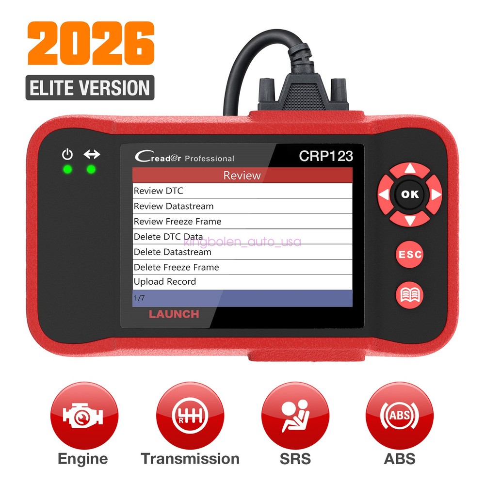 2026 LAUNCH X431 CRP123 OBD2 Diagnostic Scanner ABS SRS Fault Code Reader Tool