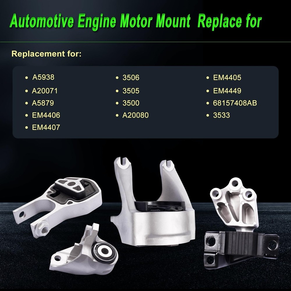 Engine Motor Mount Set for Ram Promaster 3.6L