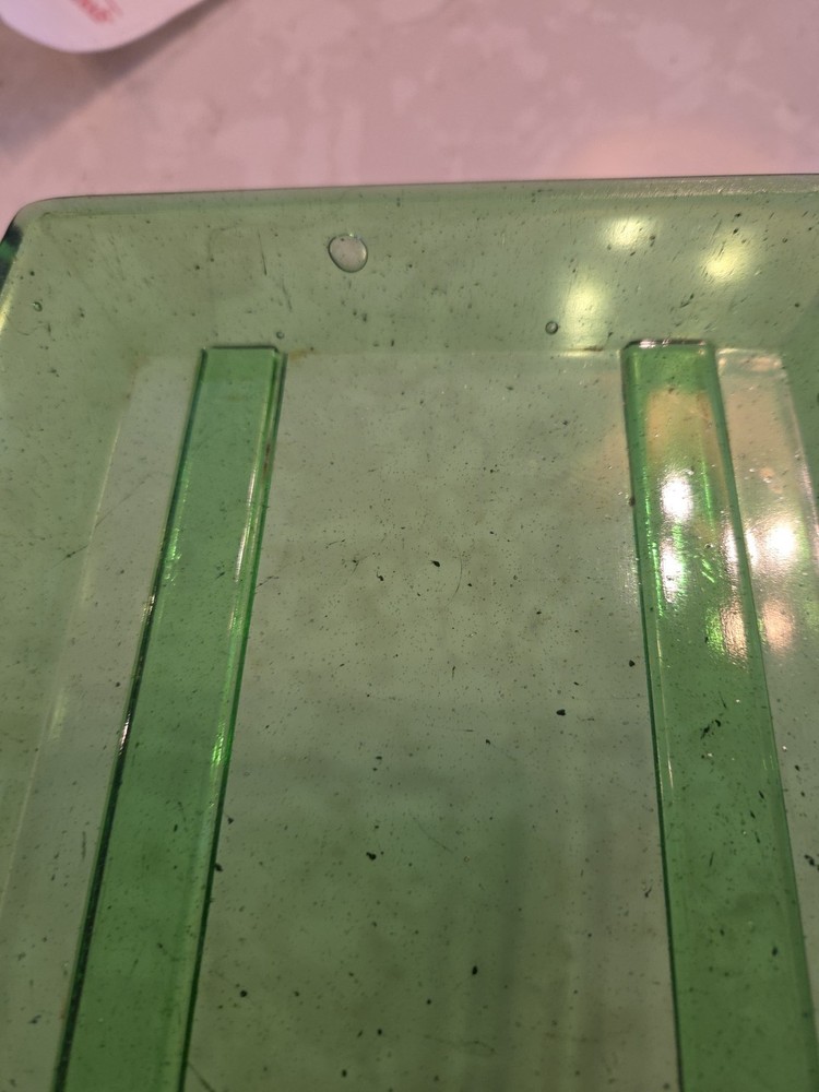 Vintage Emerald Green Darkroom Developing Tray. 6.75"×5.75"