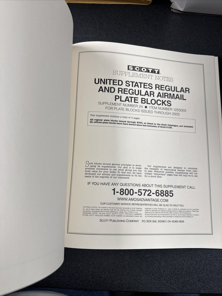 Scott Plate Block Album With Dust Case ( No Stamp )