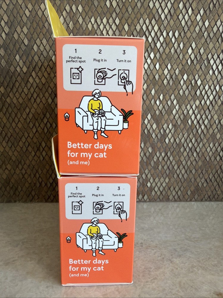 TheraPetMD Cat Calming Diffuser Kit White 60-Day 1 Diffuser + 2x48mL- 2 Pack