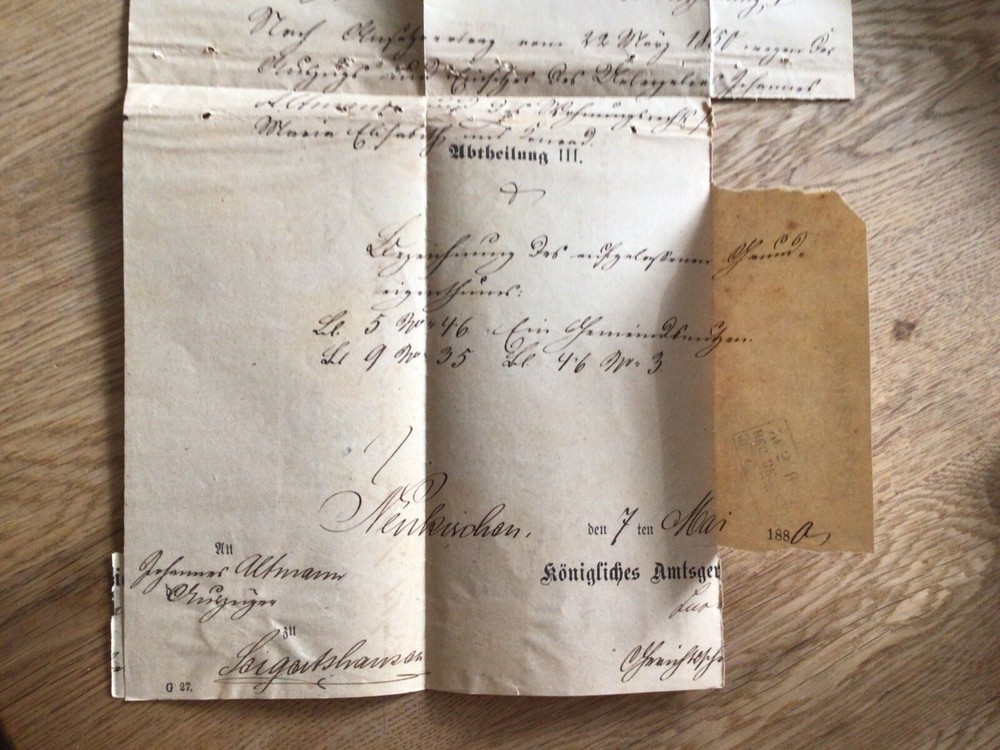 Germany 1880 Entire letter Postal Cover Ref 57622
