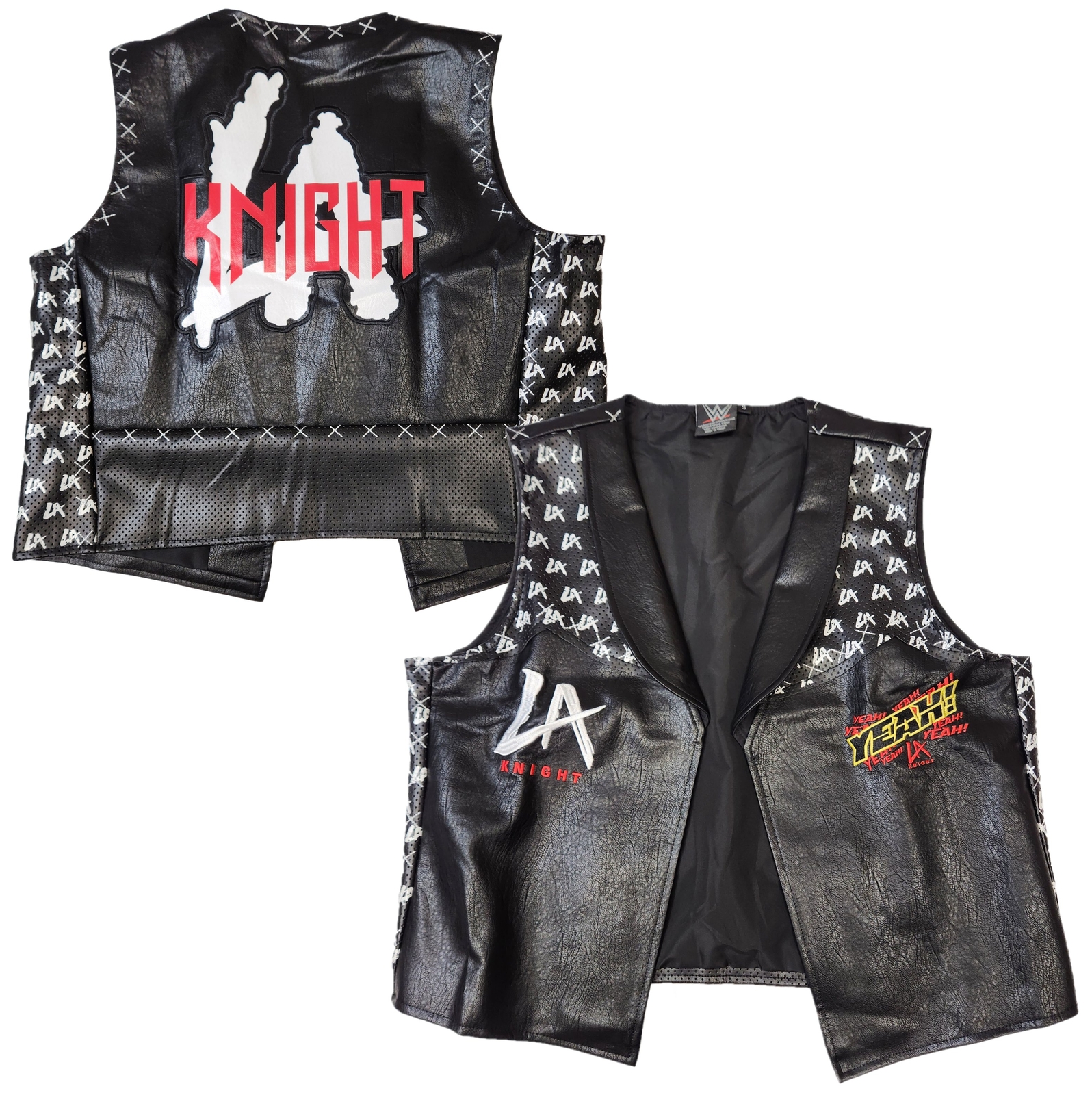 LA Knight Yeah! WWE Mens Black Replica Vest
