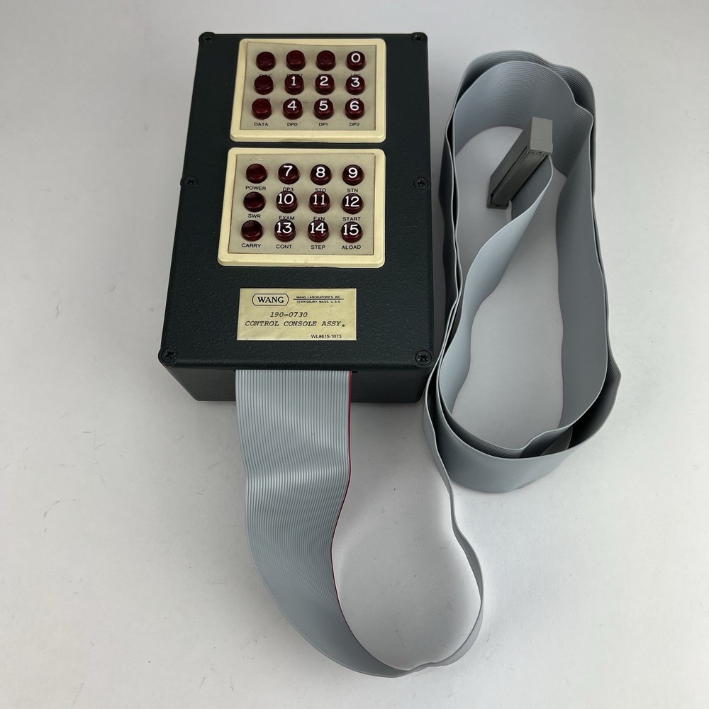 RARE!! Vintage Computing WANG LABORATORIES 190-0730 Control Console ASSY