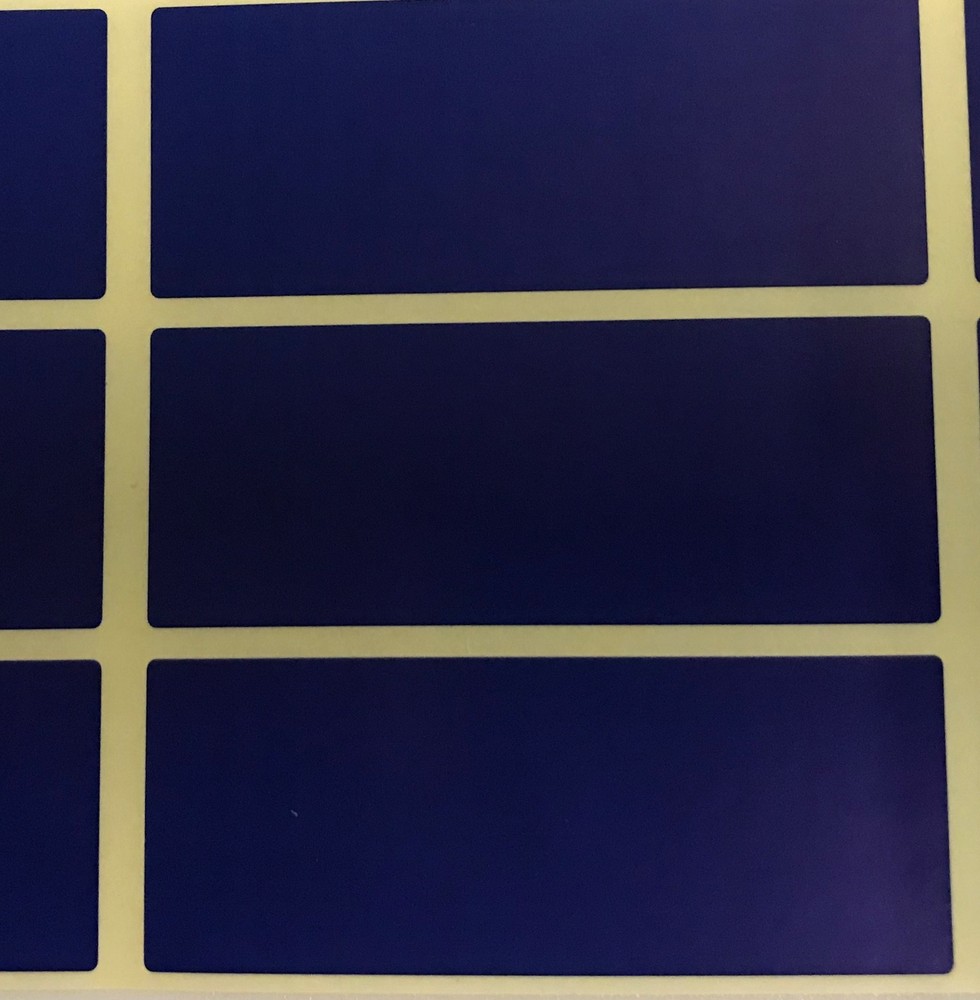 Large - Blue 30 x 78mm Colour Code Rectangles / File / Folder Stickers Labels