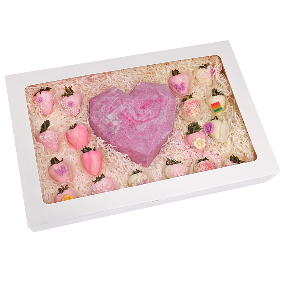 RIFMEAE 30Pack 17" x 11" x 2.5" Cookie Boxes with Window, Large Bakery Boxes,...