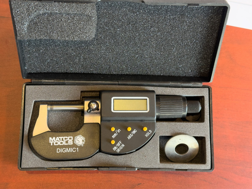 Matco Tools DIGMIC1 Digital Outside Micrometer (0-1") - TESTED & WORKING