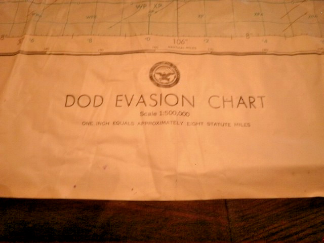 DOD Evasion Chart/Map First Edition 1966