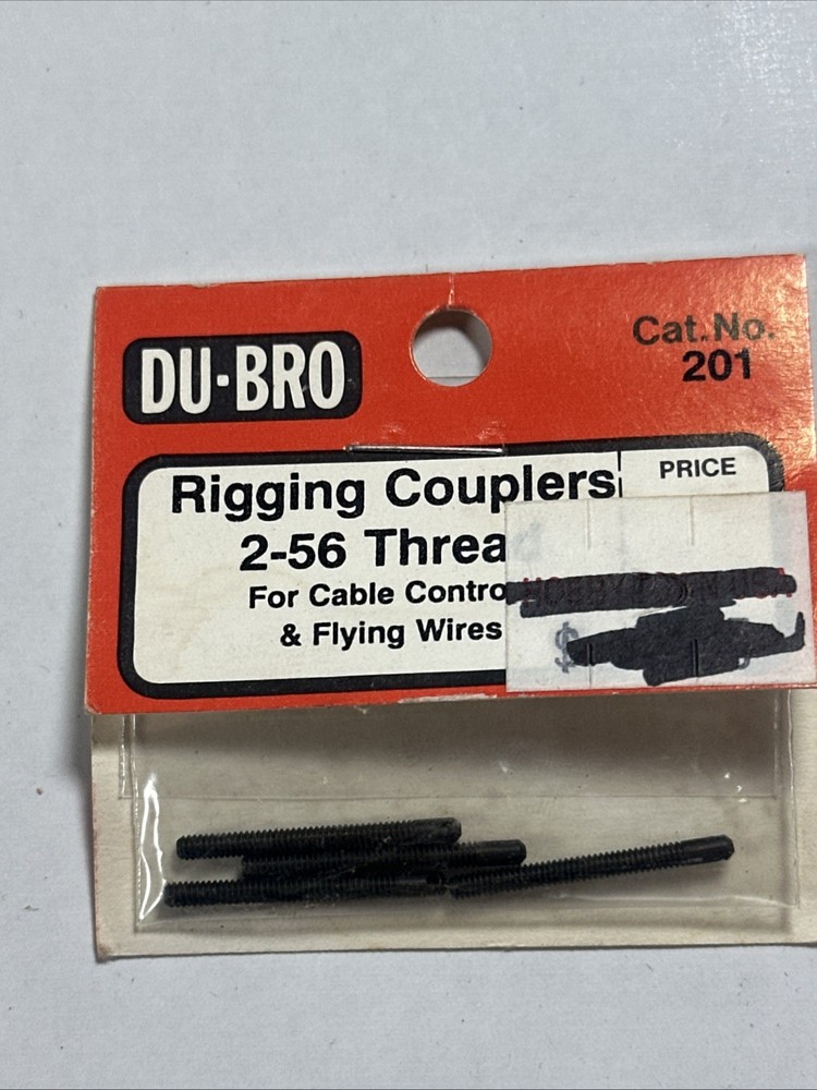 Du-Bro 201 Rigging Couplers with 2-56 Thread (4 Pack)
