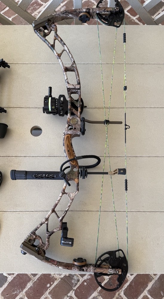 Elite Energy 35 Bow Package HHA Optimizer Lite, Quiver, Release, Case + Ex. Mods
