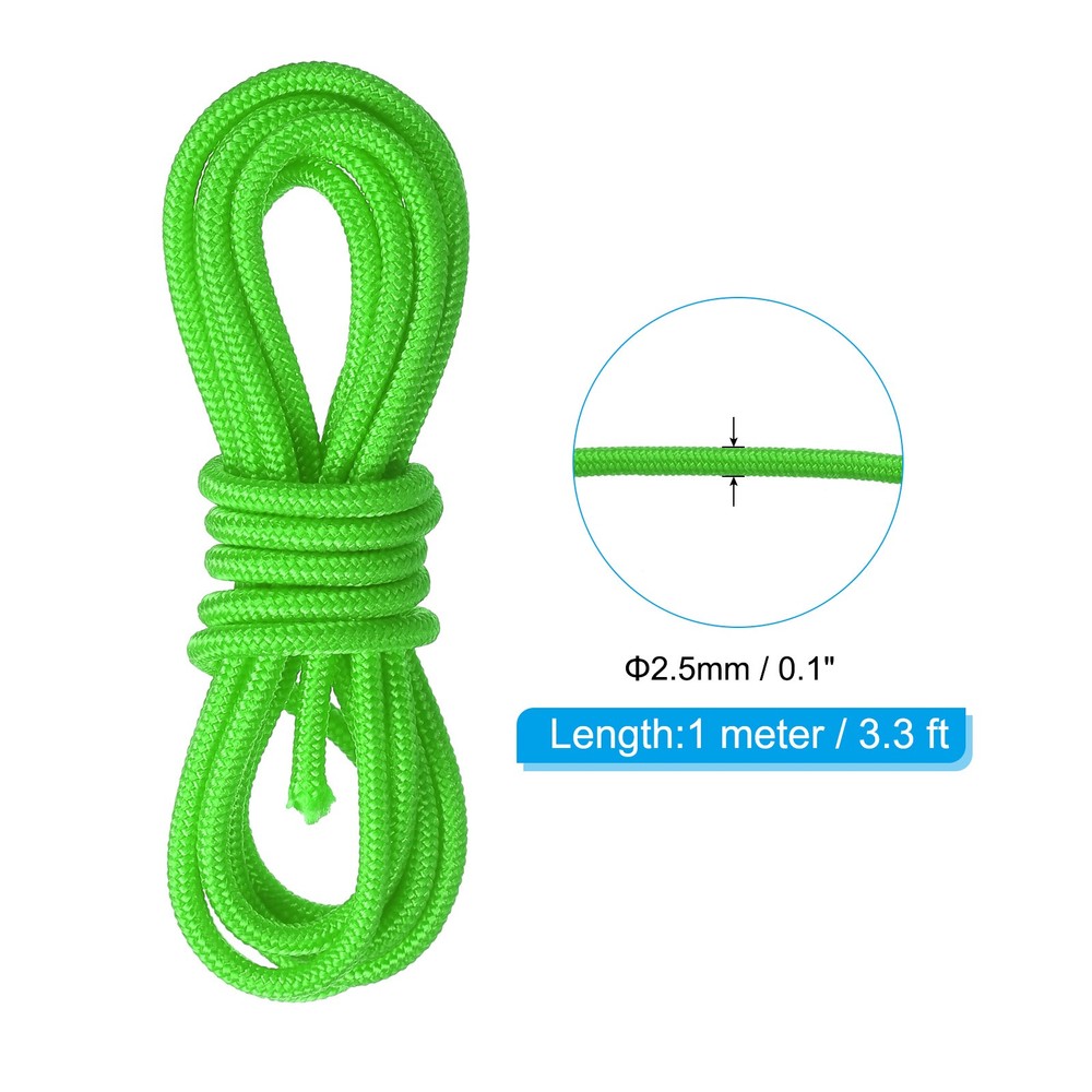 Archery D Loop Rope 3.3 FT Bow String Release Nock Nocking Loop Bright Green