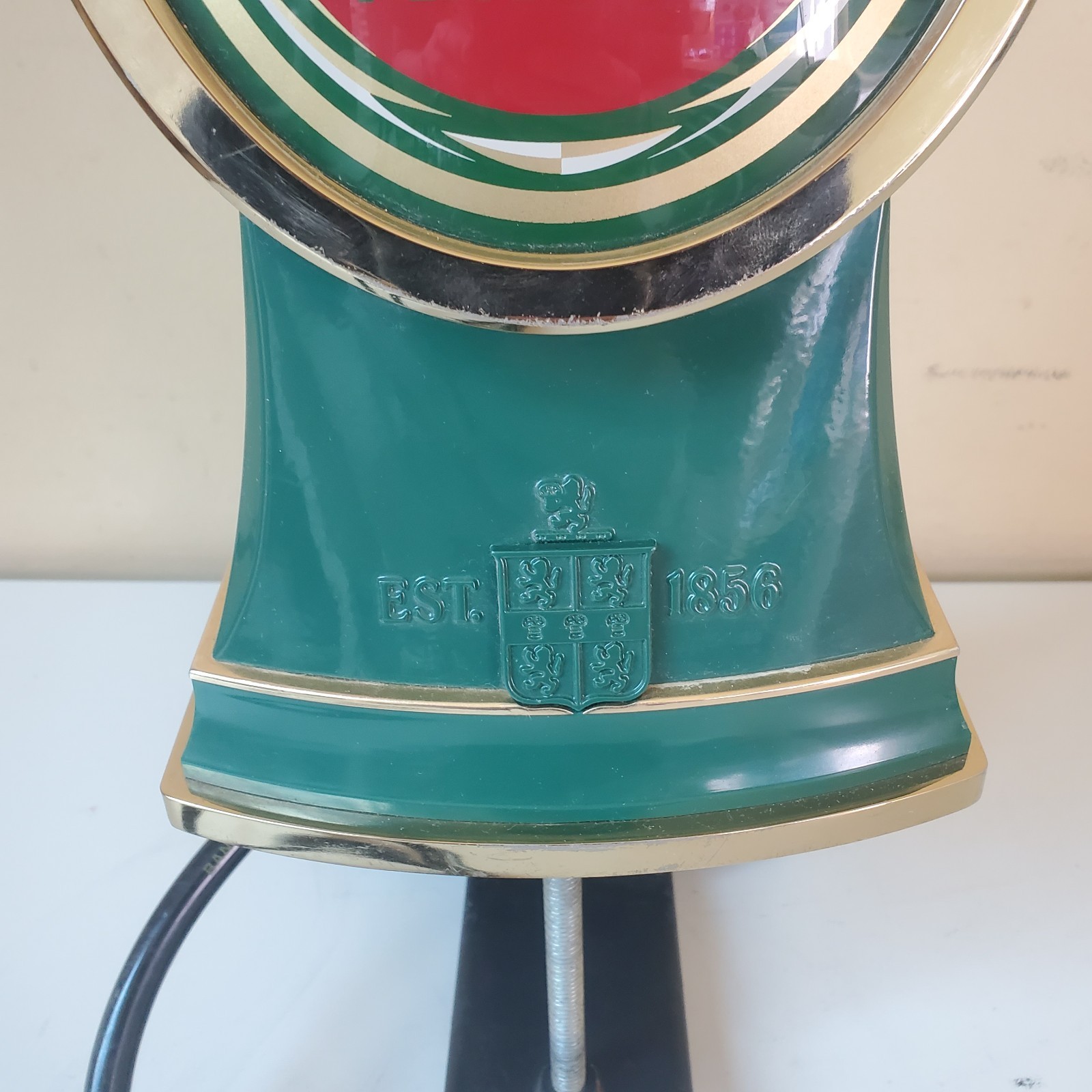 Murphy’s Irish Amber Draft Tower Brass Beer Tap Handle Faucet Line Mounting Rig