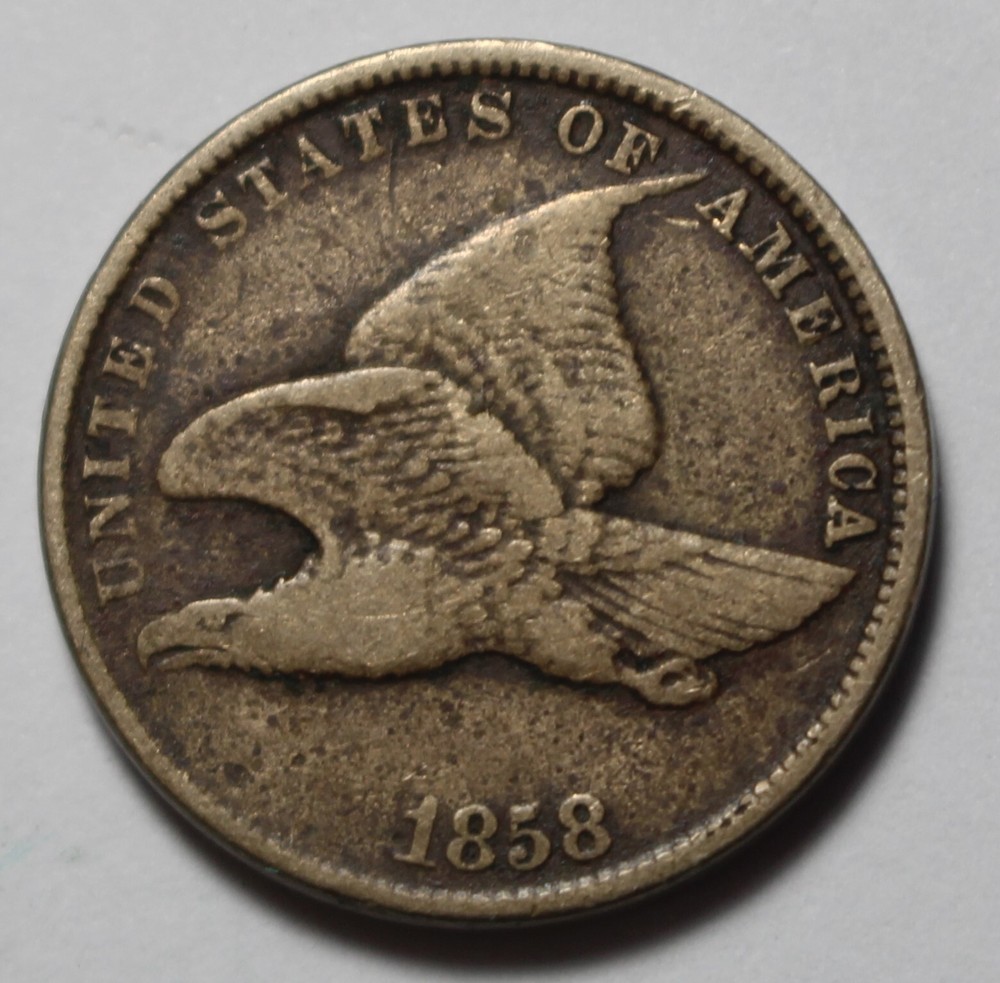 1858 Small Letters Flying Eagle Cent M746