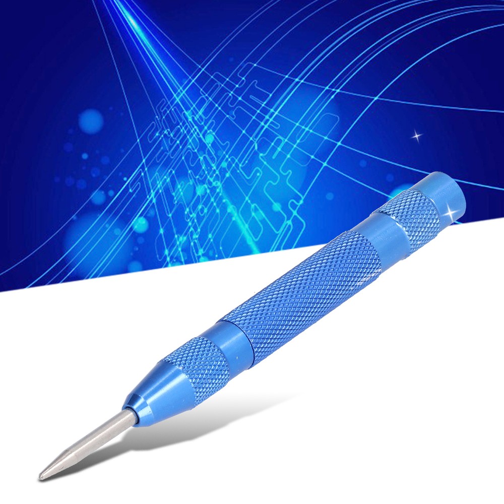 Automatic Center Punch Hardened Steel Removable Tip Positioner Adjustable Force