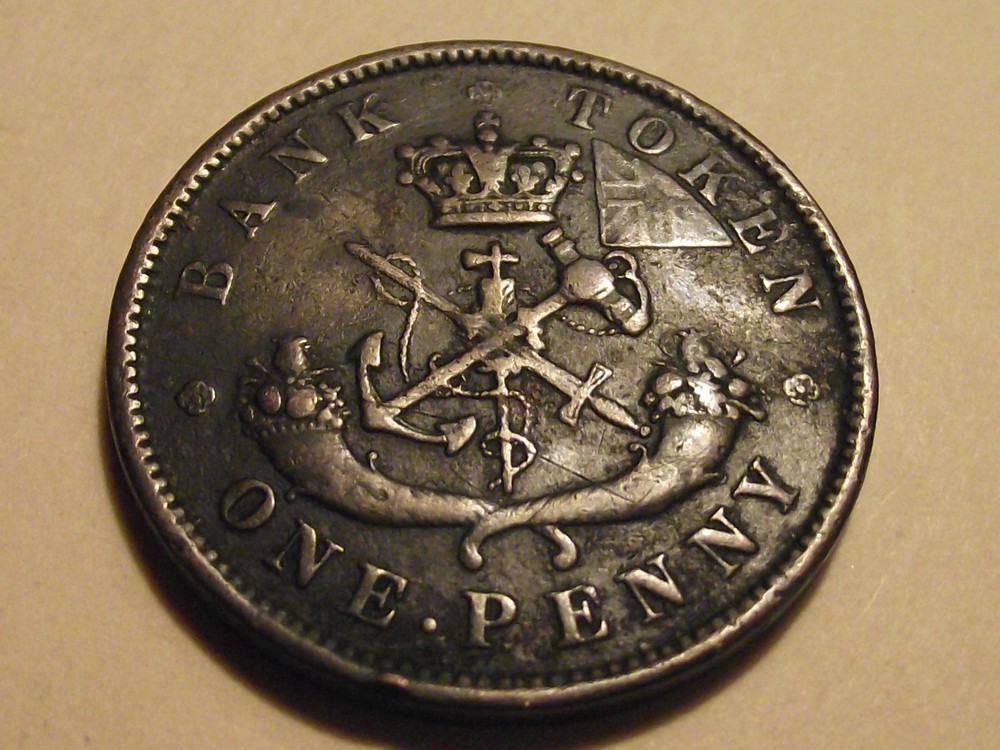 #2757 Canada; 1/2 Penny Token 1850