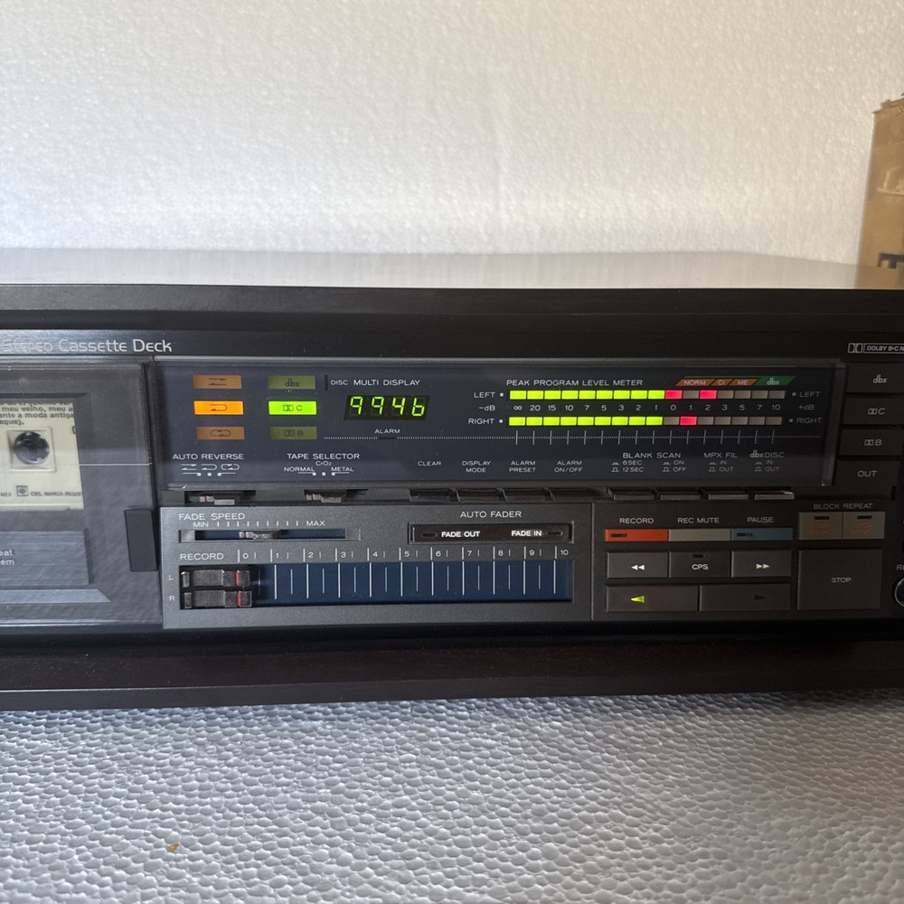 TEAC V-909RX Auto Reverse Stereo Cassette Deck – Tested, Working Order