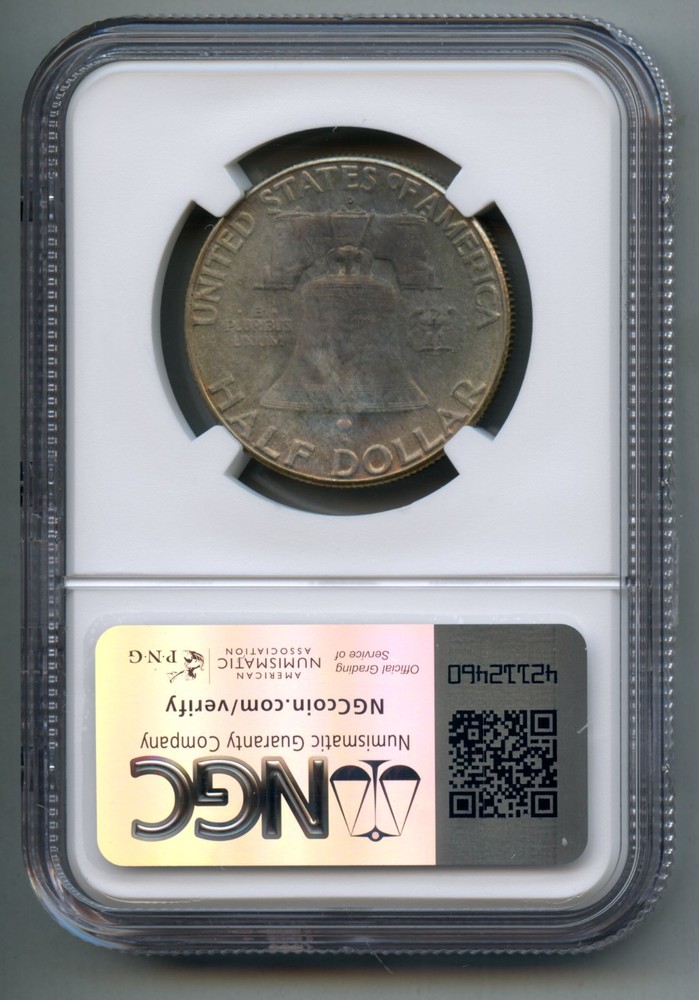 1948 D Franklin Silver Half Dollar NGC MS 65