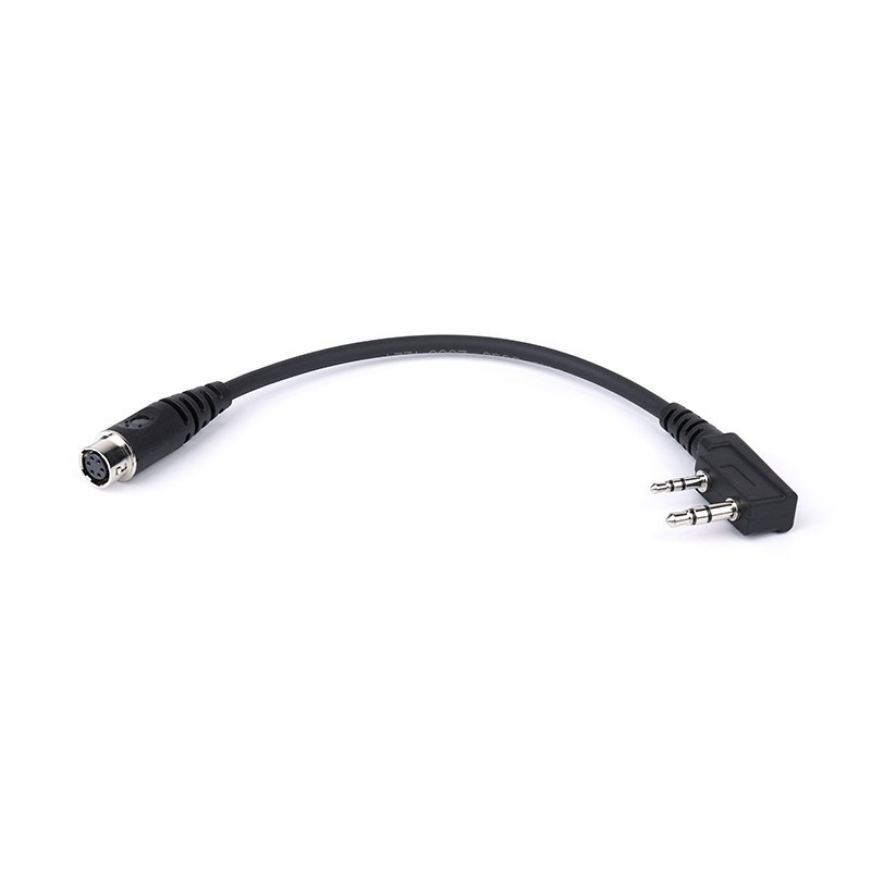 6-Pin Quick Disconnect Hirose Adaptor for BaoFeng BTECH Kenwood 2-Pin K1