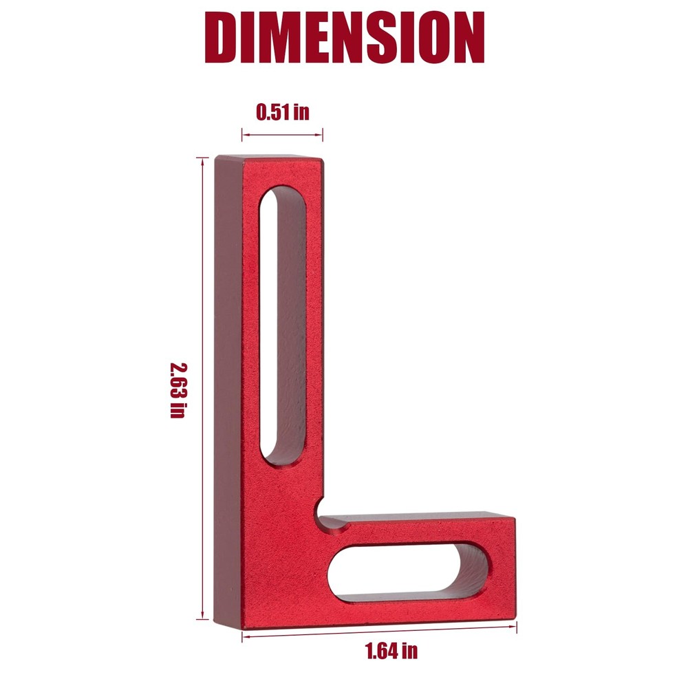 90 Degree Mini Positioning Square, Premium Precision Woodworking Carpenter Co...