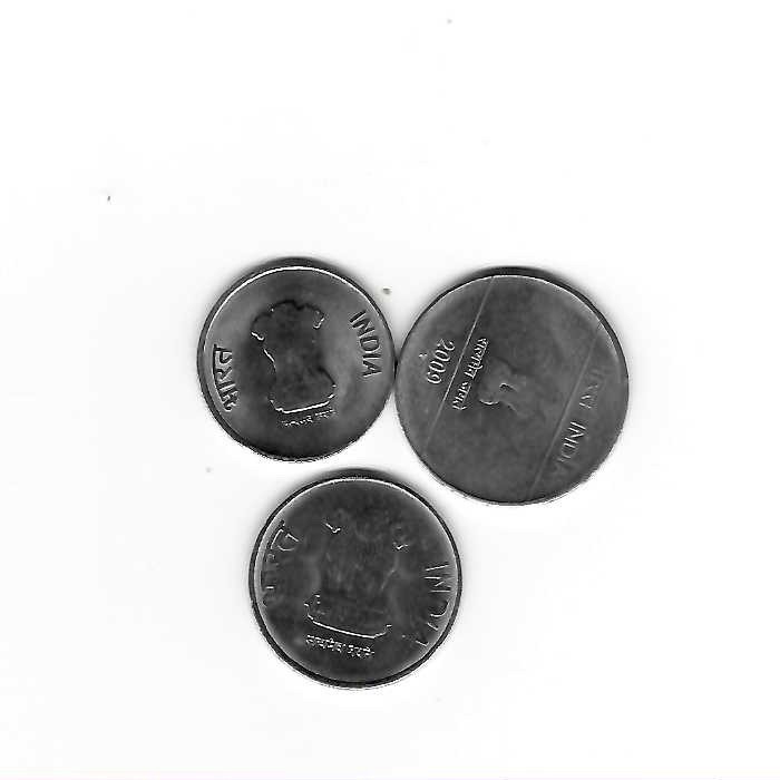3 Coins from India